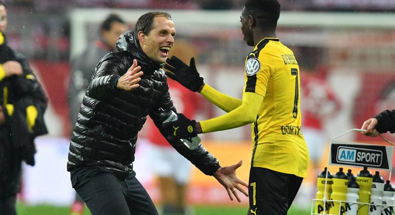 Thomas Tuchel and Ousmane Dembele had a good time together at Borussia Dortmund