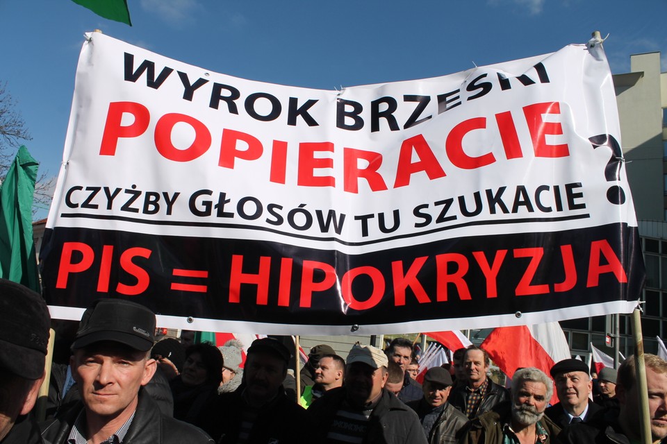 Protest rolników w Warszawie