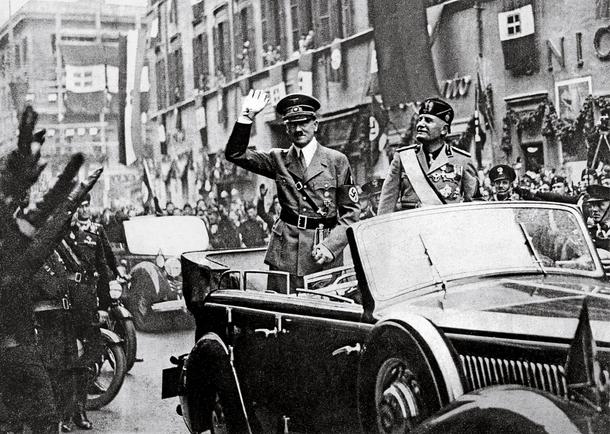 Adolf Hitler and Benito Mussolini, Rome, 4th May 1938