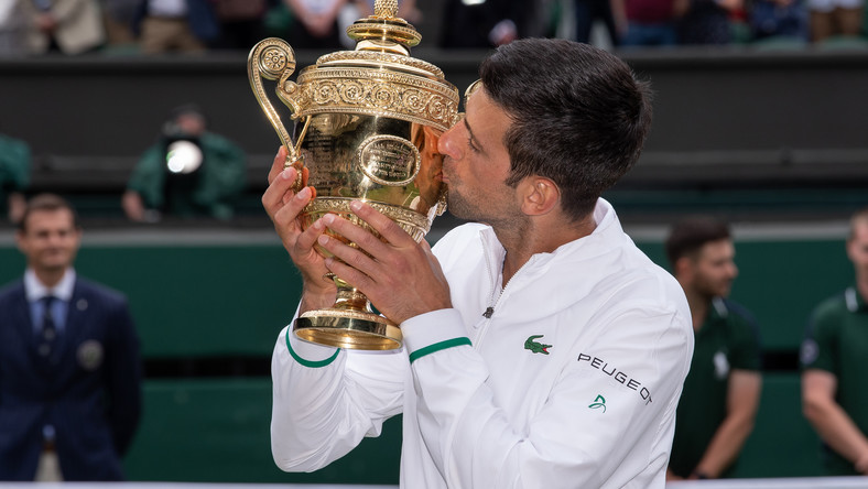 Wimbledon. Novak Djokovic skomentował wyrównanie rekordu Nadala i Federera