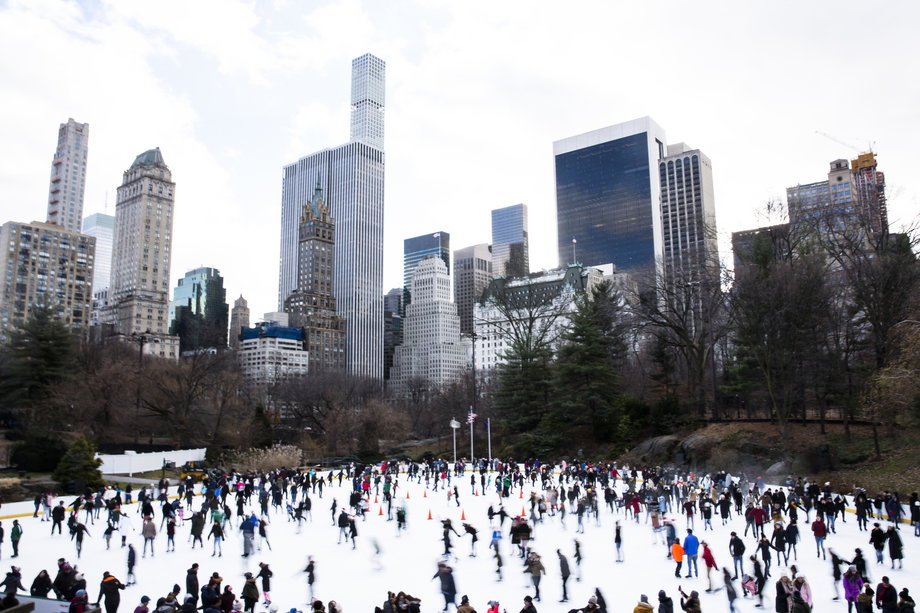 Ice rink in Central Park, New York