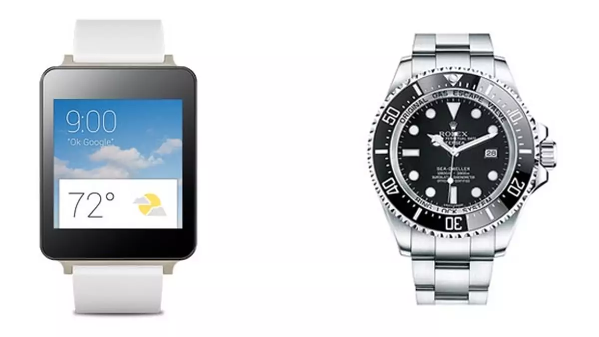 Rolex czy smartwatch: pojedynek z przymrużeniem oka