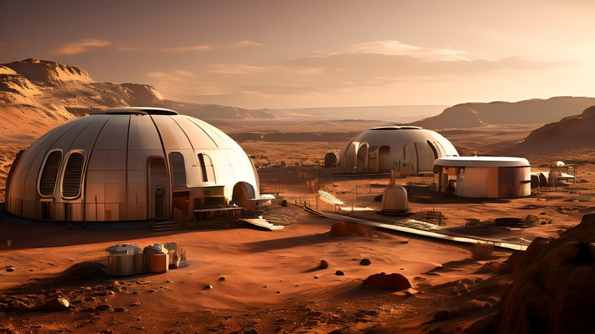 Umetnička vizija kolonije na Marsu