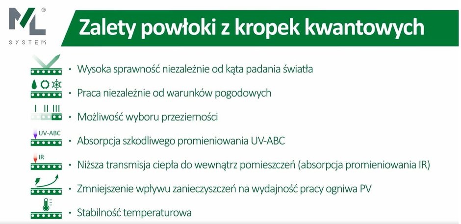 Korzyści płynące z kropek kwantowych