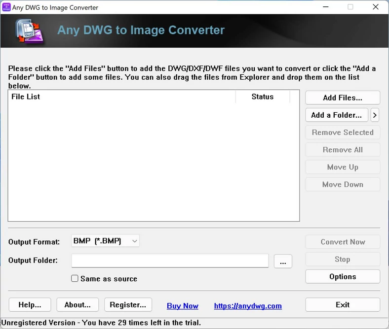 Any DWG to Image Converter