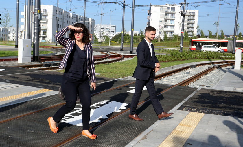 Prezydent Gdańska na otwarciu nowej trasy tramwajowej