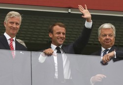 Prezydent Emmanuel Macron obejrzy finał mundialu na Łużnikach