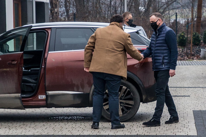 Prezydent Andrzej Duda przed świętami odwiedził swoich krakowskich sąsiadów
