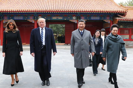 Trump tweetuje z Pekinu... mimo blokady Twittera w Chinach