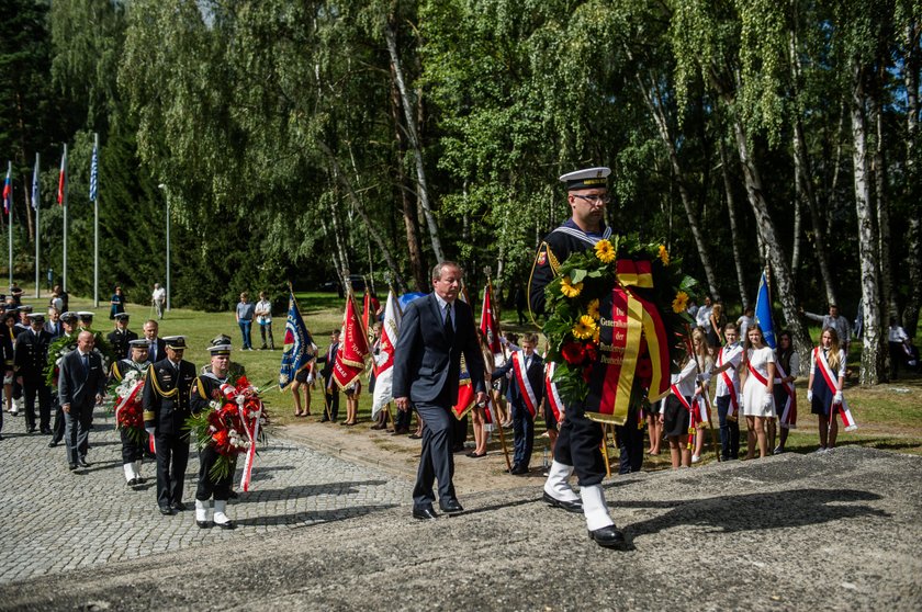 Uroczystość upamietniająca 77. rocznicę pierwszego transportu więźniów do KL Stutthof