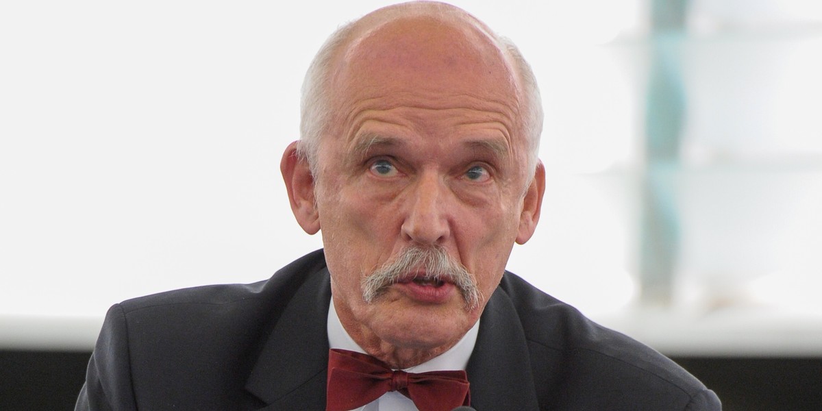 Janusz Korwin-Mikke znów wywołał skandal w Parlamencie Europejskim