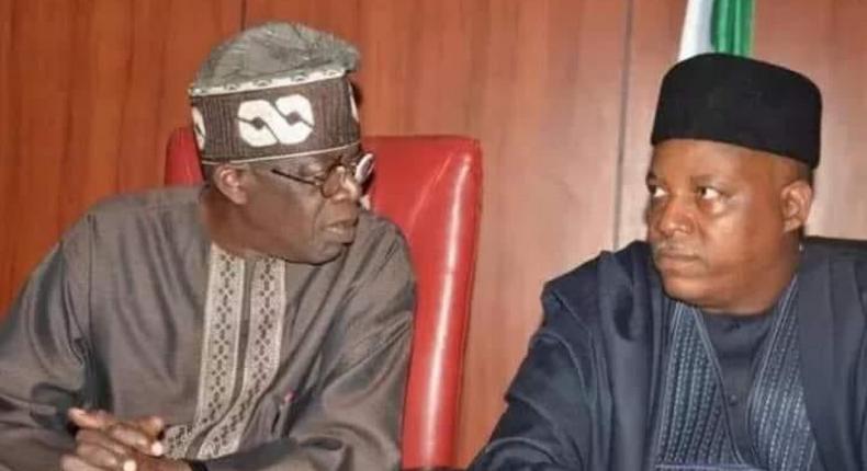 APC Presidential candidate, Bola Ahmed Tinubu, and his running mate and former Borno state Governor, Kashim Shettima. [Twitter/@Arewa_Source]