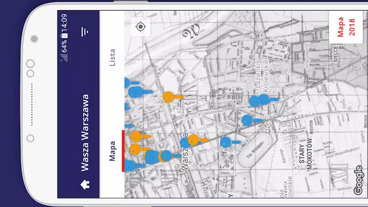 Mieszkańcy i turyści mogą już przespacerować się po Warszawie z 1918 roku. Pomoże im w tym specjalna aplikacja mobilna, która powstała z okazji setnej rocznicy odzyskania przez Polskę niepodległości. "Wasza Warszawa 1918/2018" wyznaczy trasy zwiedzania, przedstawi najważniejsze miejsca i postaci na archiwalnych nagraniach, a także zaproponuje udział w grach miejskich i quizach.