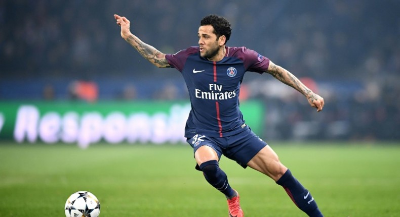 Dani Alves won a pair of league titles and two domestic cups with PSG