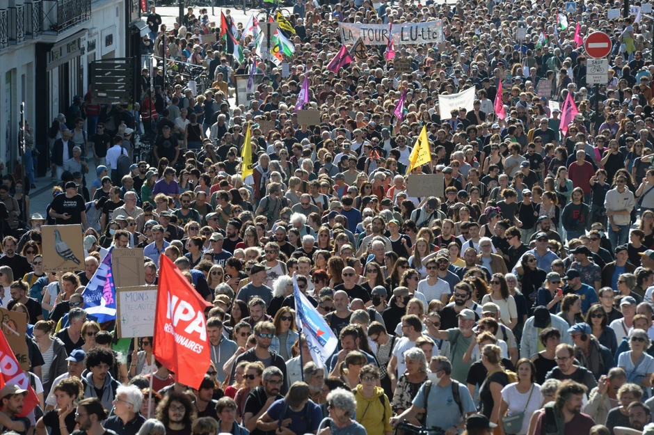 Veliki broj demonstranata okupio se u francuskom gradu Nantu
