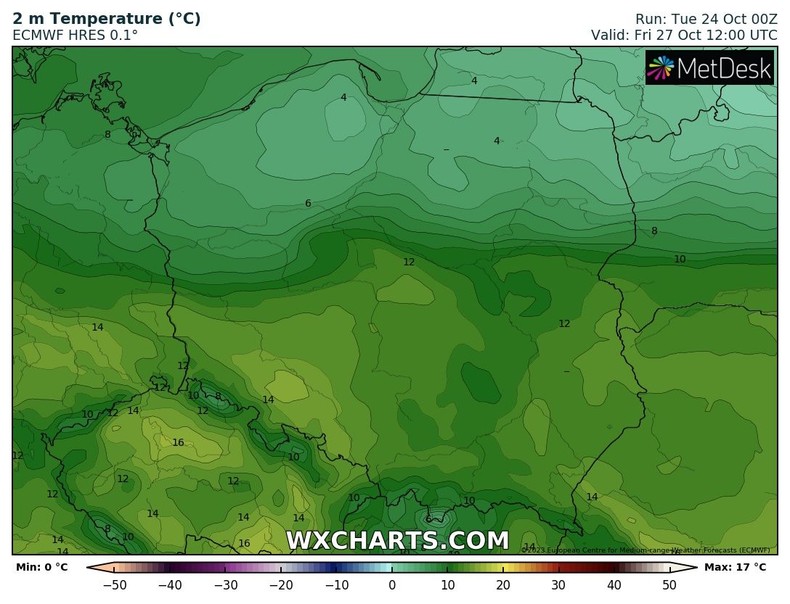 W piątek zaznaczy się spora różnica temperatury