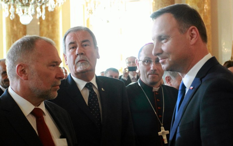 Jacek Michałowski i prezydent Andrzej Duda