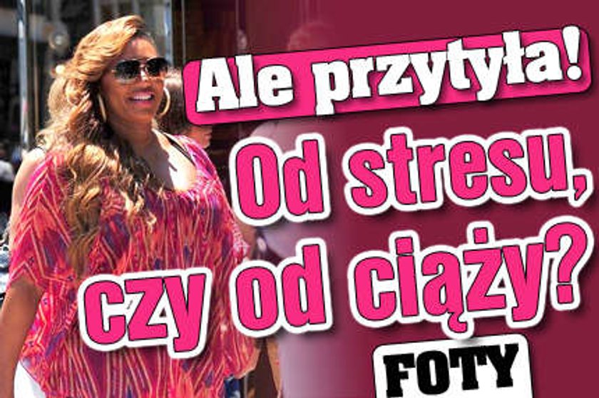 Ale przytyła! Od stresu, czy od ciąży? FOTY