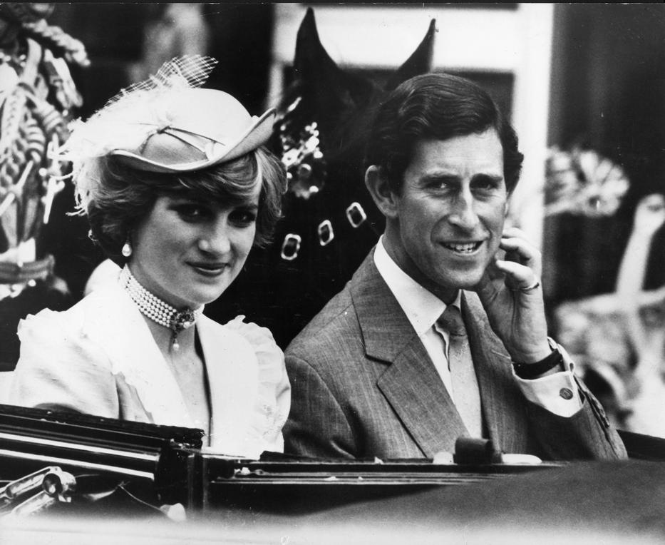 1981. júl. 29. Diana és Károly éppen nászútra indulnak - fotó: Northfoto