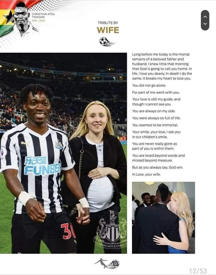 Marie-Claire Rupio, Christian Atsu's wife