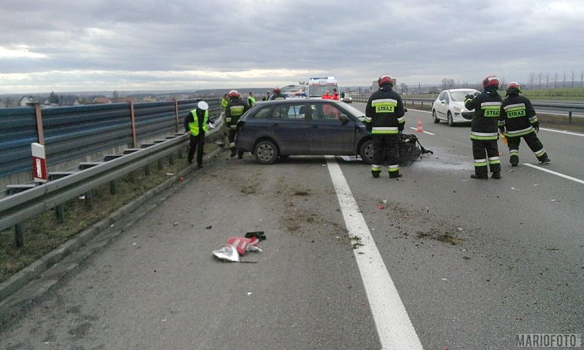 Wypadek na autostradzie A4