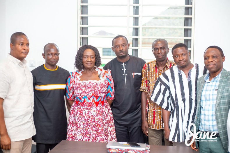 Professor Jane Naana Opoku-Agyemang with GNAT officials