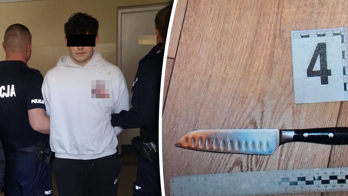Krwawa jatka przed sklepem w Warszawie. 22-latek dźgnął nożem kuchennym mężczyznę