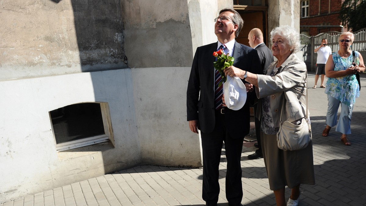 Komorowski w Grudziądzu - mieście, gdzie urodziła się jego matka. Fot. PAP/Jacek Turczyk