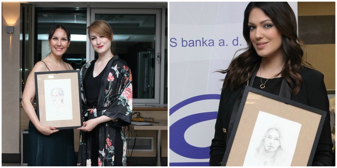 Izložbu i humanitarno veče podržale su novinarke Anita Lazić Todorović i Nina Radulović