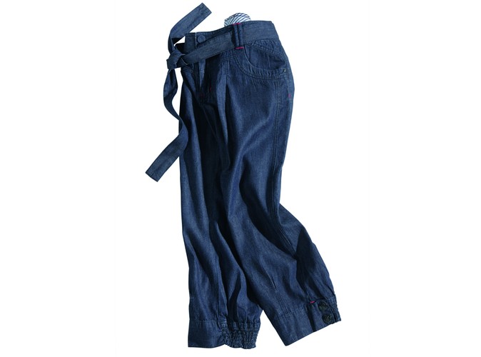 Jeansy 3/4 - bawełna