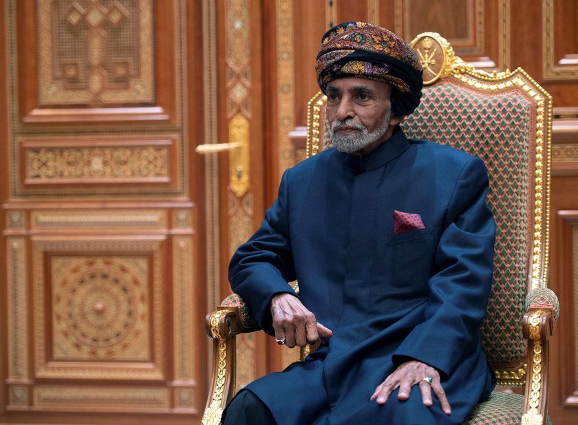 FILE PHOTO: Sultan of Oman Qaboos bin Said al-Said at the Beit Al Baraka Royal Palace in Muscat