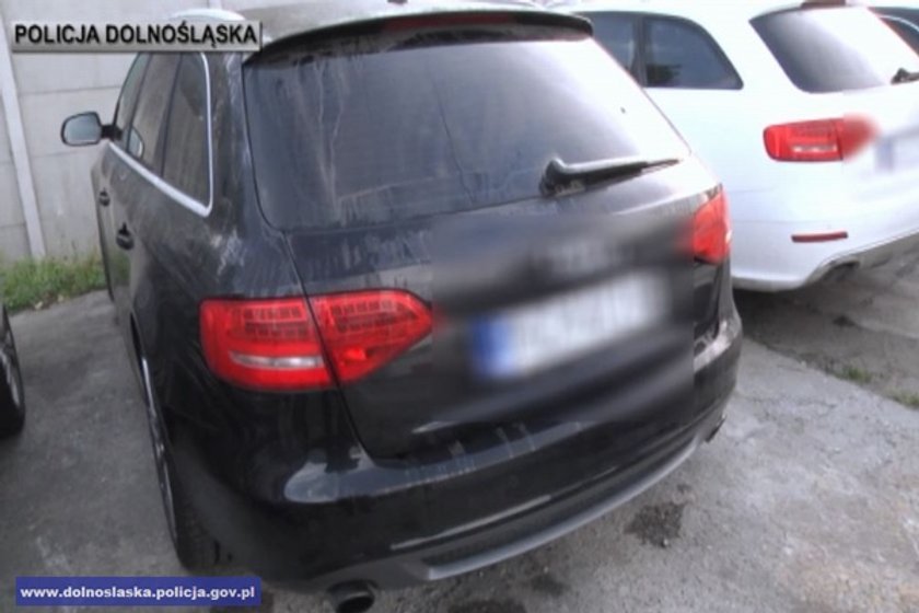 Audi A4 skradzione w Niemczech, a znalezione w Lubinie