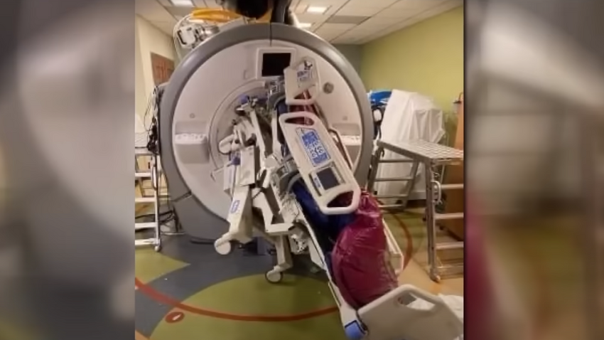 MRI vvizsgálat MR-gép baleset kórház
