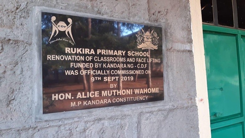 A school building launched by Alice Wahome