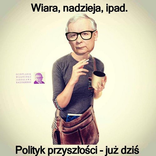 Kaczyński z tabletem. Gliński na tablecie. Pierwsze memy w internecie
