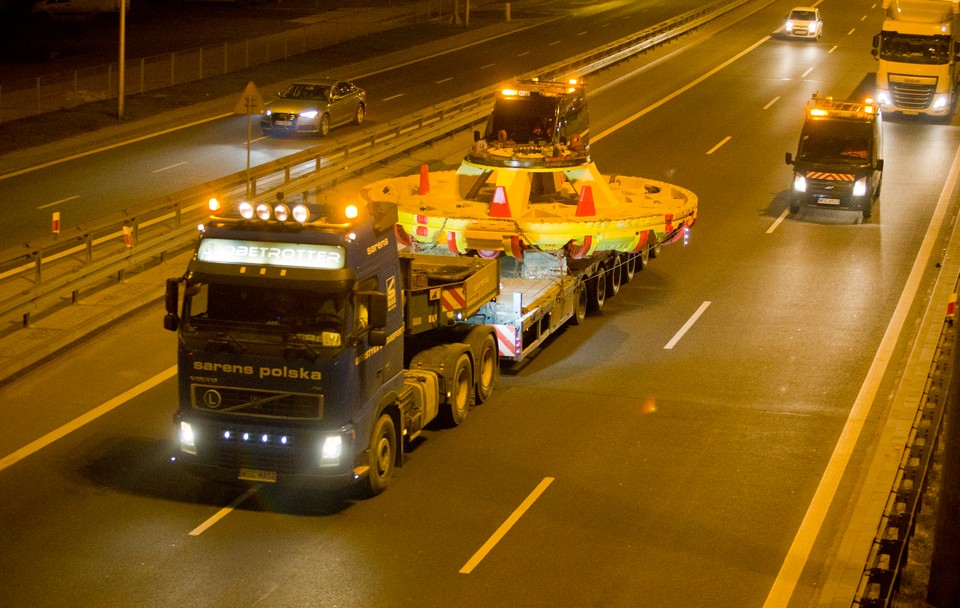 Tarcza "Maria" trafiła już na budowę metra. Fot. Metro Warszawskie