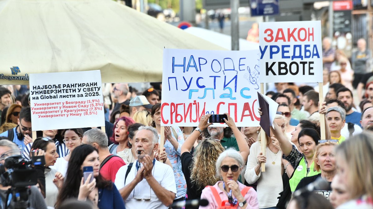 Studenti protest Kneza Miloša