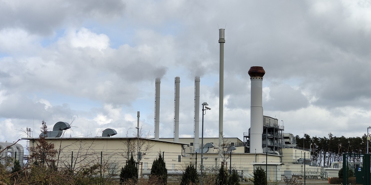 Instalacje gazociągu NordStream w Niemczech.