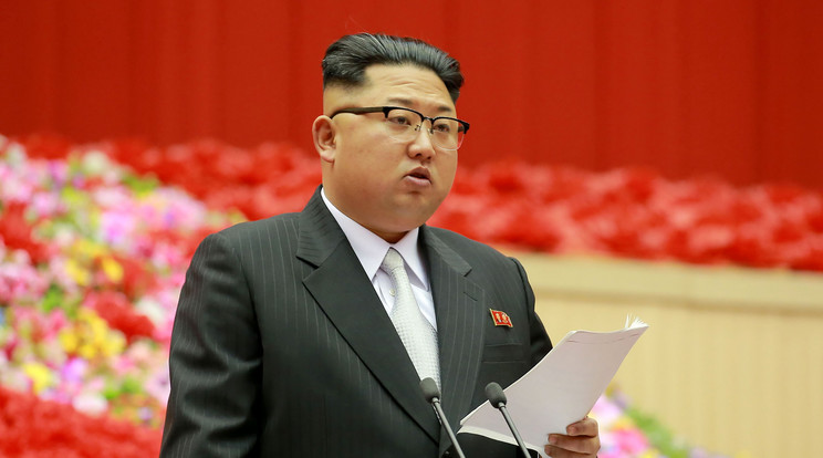 Az észak-ko­reai
diktátor, Kim 
Dzsung Un /Fotó:AFP