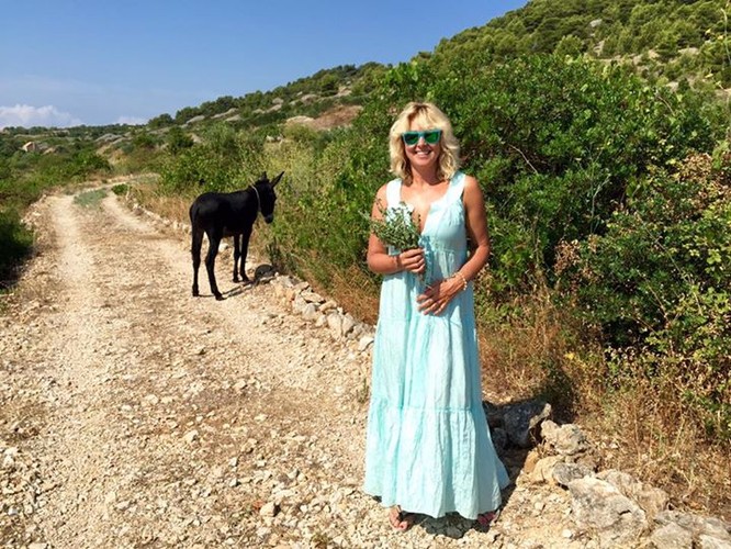 Ewa Wachowicz na wakacjach