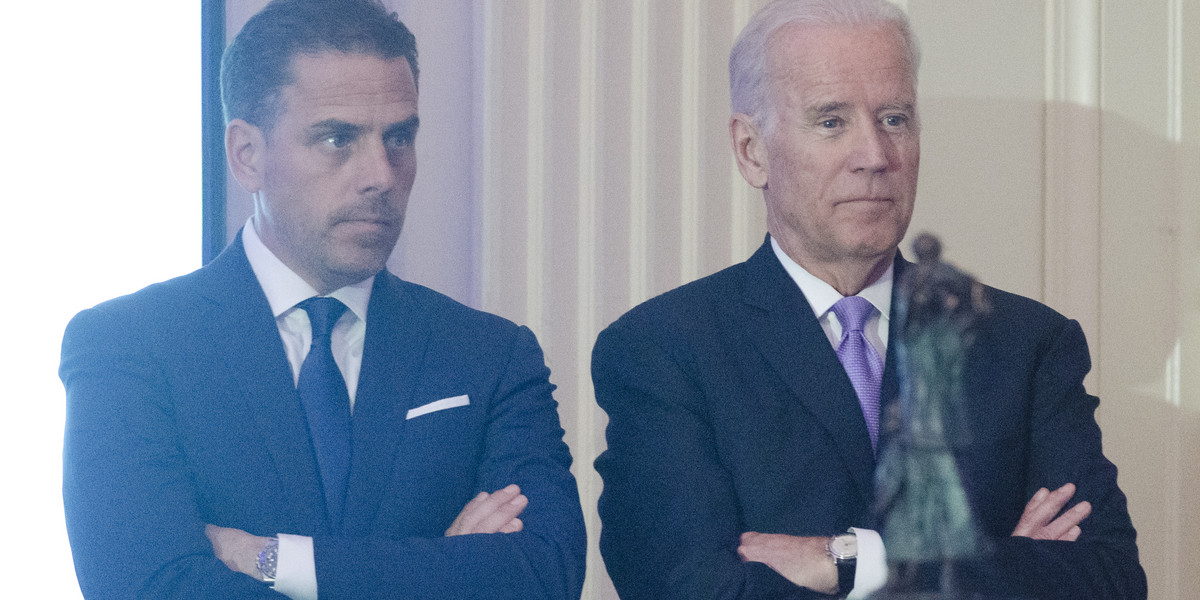 Joe Biden i Hunter Biden, zdjęcie z 2016 r.