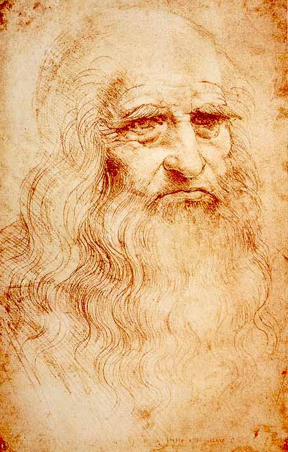 Autoportret człowieka, który wyprzedził swoje czasy o setki lat (ok. 1510-1515, domena publiczna).