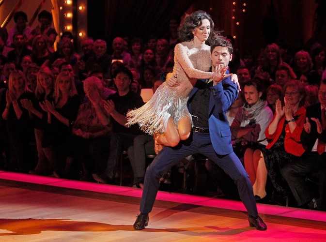 Monika Pyrek ze swym partnerem tanecznym Robertem Rowińskim