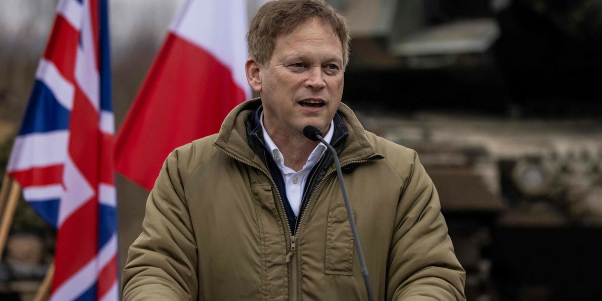 Brytyjski minister obrony Grant Shapps