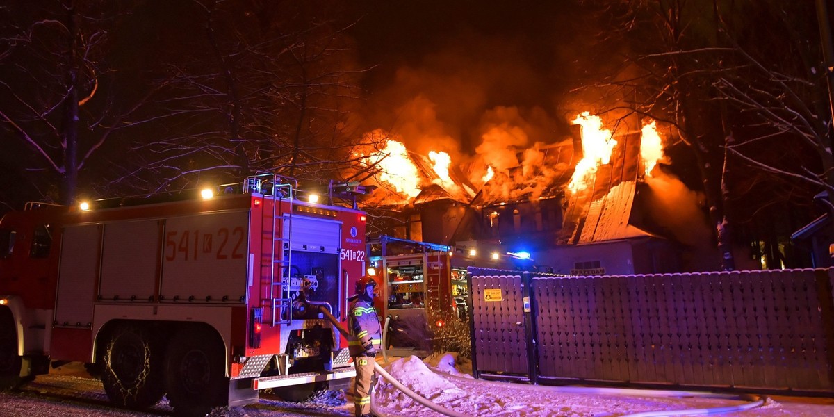 Pożar zabytkowej willi w Zakopanem.