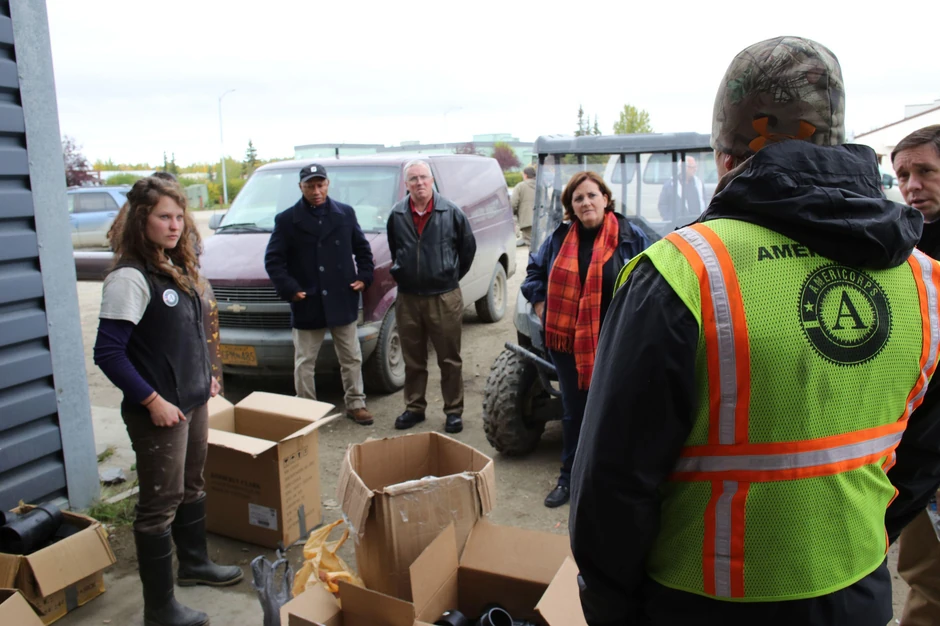 Radnici na Aljasci, ilustracija