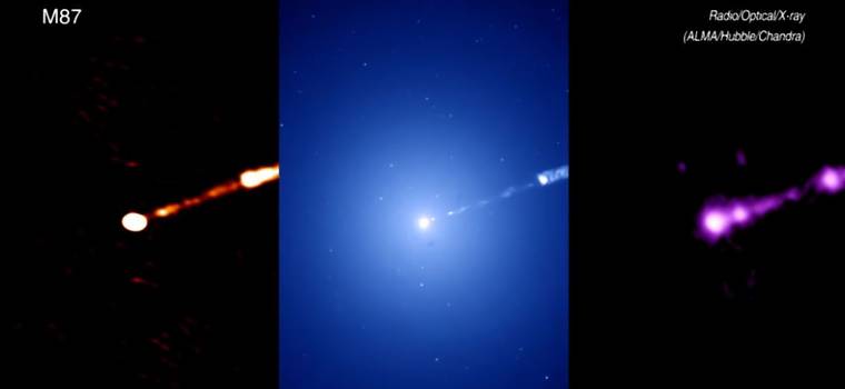 Słynna czarna dziura M87 na nowym nagraniu NASA. To efekt historycznej współpracy ziemskich teleskopów