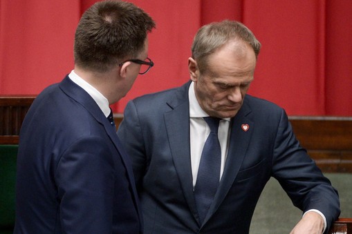 Szymon Hołownia i Donald Tusk