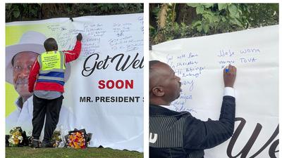 Members of the public can deliver their well wishes to President Museveni