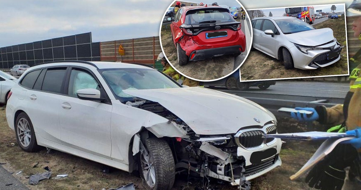 Świąteczny wyjazd przerwany. Siedem aut zderzyło się na A2